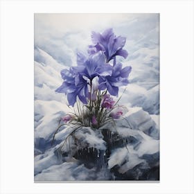 Beautiful Winter Flowers 49 Canvas Print