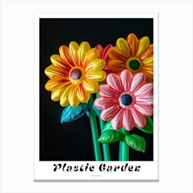 Bright Inflatable Flowers Poster Sunflower 1 Canvas Print