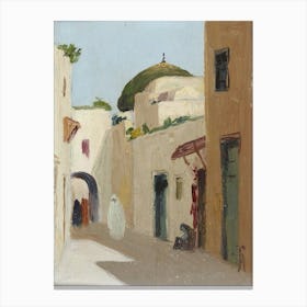 Street Scene In Morocco 1 Canvas Print