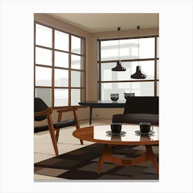 Modern Living Room 7 Canvas Print