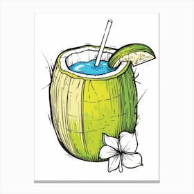 Coconut Cocktail 1 Canvas Print