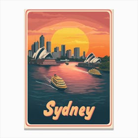 Aihrgdesign A Mid Century Modern Travel Poster For Sydney Sho 4c9b829b F0a5 4dc2 88eb 29176f2269af 1 Canvas Print