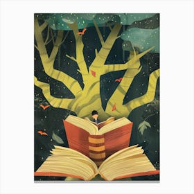 Book Illustration Canvas Print