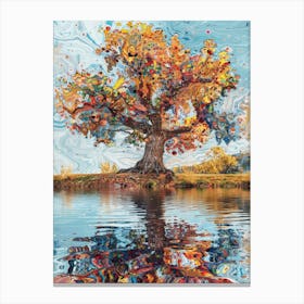 Tree By The Water 2 Canvas Print