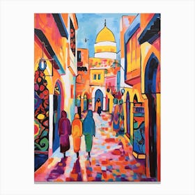 Marrakech Morocco 2 Fauvist Painting Canvas Print