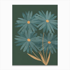 Blue Flowers Canvas Print