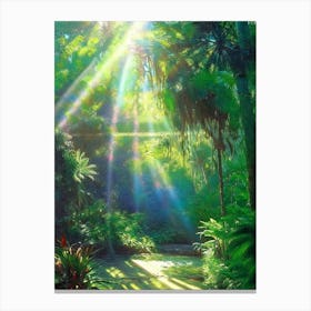 Jardín Botánico Nacional, Dominican Republic Classic Painting Canvas Print