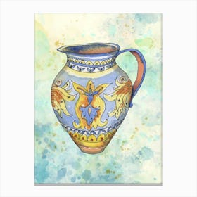 Watercolor Chinoiserie 1 Canvas Print