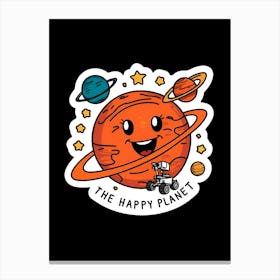 Happy Planet Canvas Print