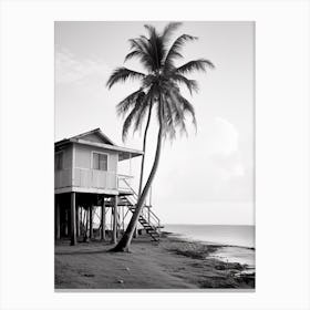 Barbados, Black And White Analogue Photograph 3 Canvas Print