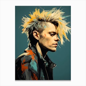 80s Rockstar Pop Art 3 Canvas Print