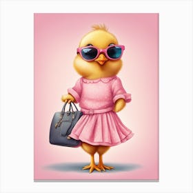 Be Chic Chick Canvas Print