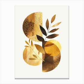 Gold Abstract Painting 2 Canvas Print