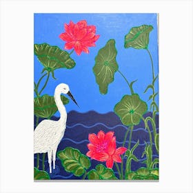 White Egret Canvas Print