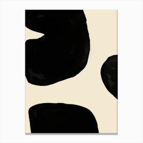 Black And White Abstract Painting 7 Canvas Print