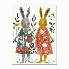 Two Bunnies Canvas Print