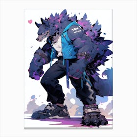 Wolf Character Canvas Print