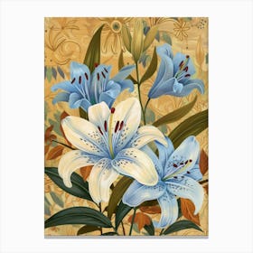 Blue Lilies 5 Canvas Print