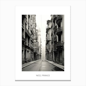 Poster Of Santander, Spain, Photography In Black And White 2 Canvas Print