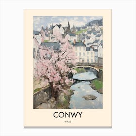 Conwy (Wales) Painting 1 Travel Poster Canvas Print