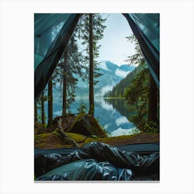 View From A Tent Canvas Print