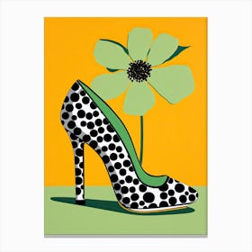 Feminine Footprints: Designer Woman Shoes Canvas Print