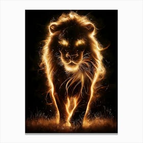 Fire Lion 2 Canvas Print