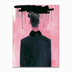 Man With Dripping Hair Canvas Print