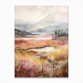 Autumn Forest Landscape Dovre National Park Norway 2 Canvas Print