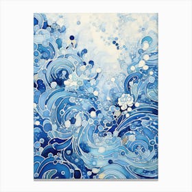 Blue Waves 1 Canvas Print