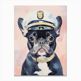 French Bulldog Sailor 1 Canvas Print