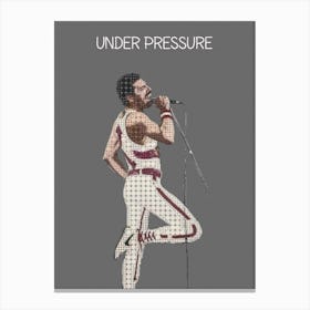 Under Pressure Freddie Mercury Queen Canvas Print