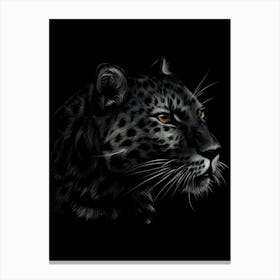 Leopard Head Canvas Print