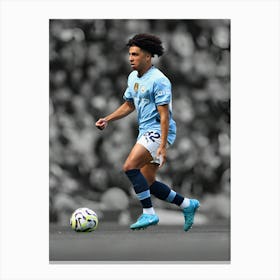 Rico Lewis Of Manchester City Canvas Print