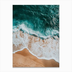 Aerial View Of A Beach 104 Canvas Print