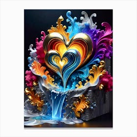 Hearts Spillith Over Canvas Print