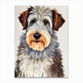 Soft Coated Wheaten Terrier 2 Watercolour dog Canvas Print