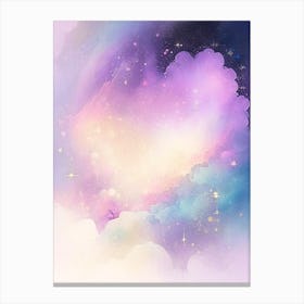 Dwarf Galaxy Gouache Space Canvas Print