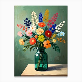 Flowers In A Vase Canvas Print