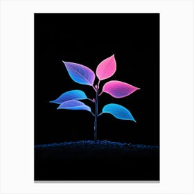 Neon Plant 8 Canvas Print