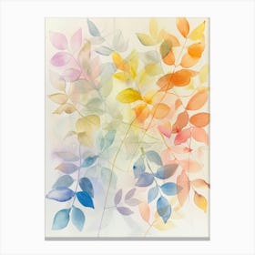 Watercolor Leaves 22 Canvas Print