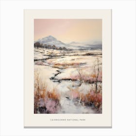 Dreamy Winter National Park Poster  Cairngorms National Park Scotland 2 Canvas Print