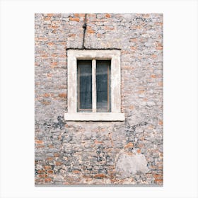Window & Old Brick Wall // The Netherlands // Travel Photography Canvas Print