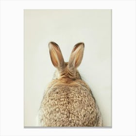 Back View Of Rabbit Canvas Print