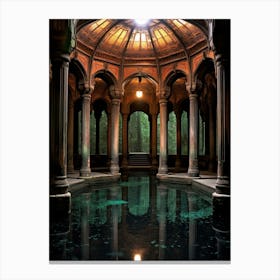 Basilica Cistern Yerebatan Sarnc Pixel Art 3 Canvas Print