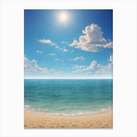 Sand And Sea Art Print Canvas Print