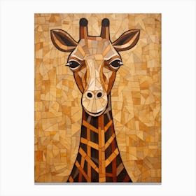 Mosaic Giraffe 1 Canvas Print