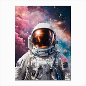 Astronaut In Space Print   Canvas Print