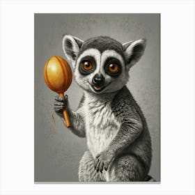 Lemur 7 Canvas Print