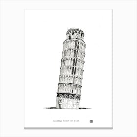 Leaning Tower Of Pisa Canvas Print